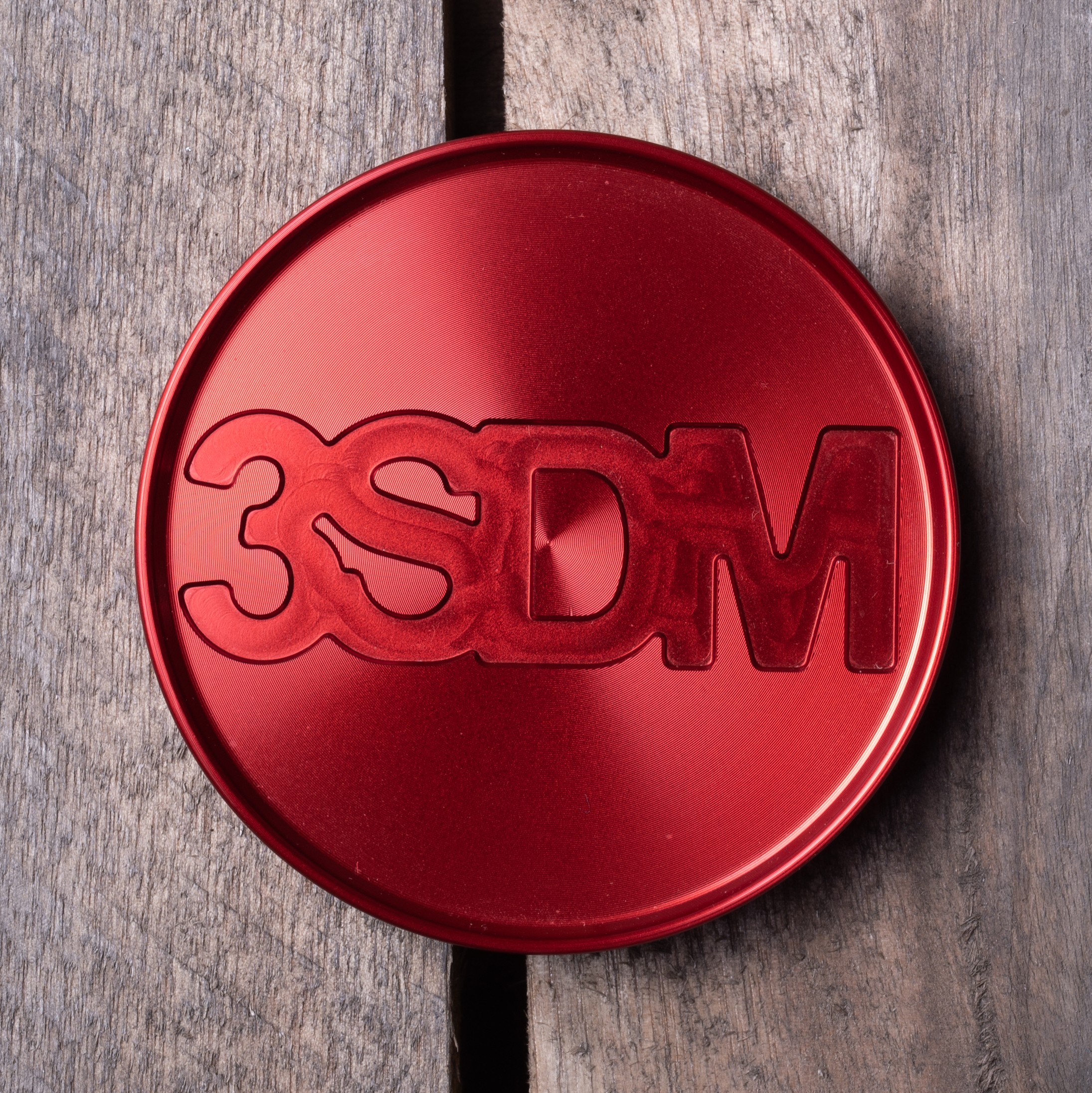 3SDM Metal Centre Caps | Red