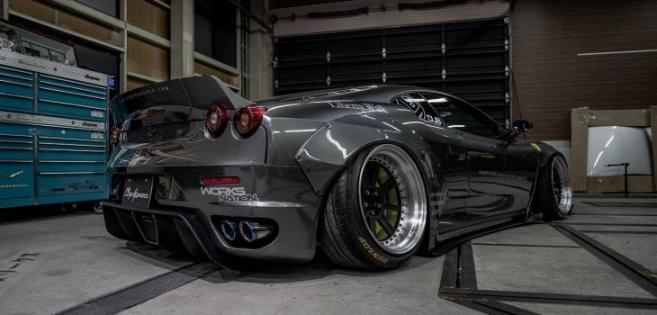 Liberty Walk Ferrari F430 – R | Slammedenuff | 3SDM Alloy Wheels