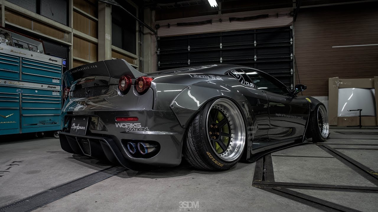 Liberty Walk Ferrari F430 – R | Slammedenuff | 3SDM Alloy Wheels